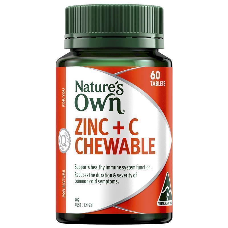 Nature's Own Zinc + C 60 Tablets chính hãng Úc