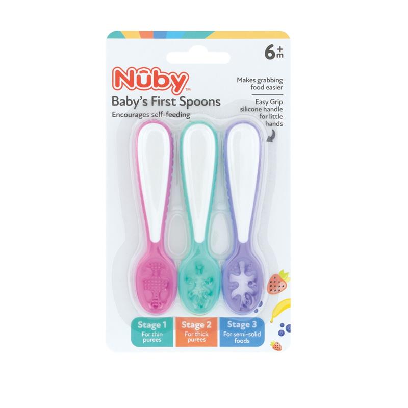 Nuby 3 Stage Dipper Spoons chính hãng Úc