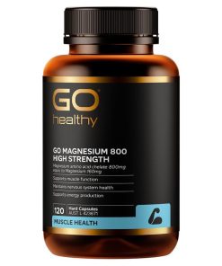 GO Healthy Magnesium 800 120 Vege Capsules chính hãng Úc