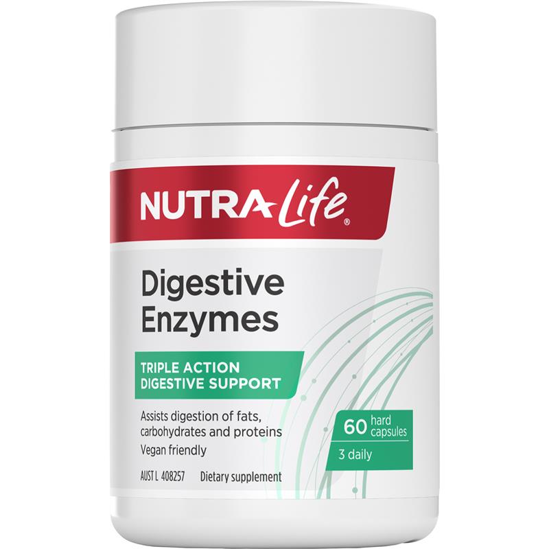 Nutra-Life Digestive Enzymes 60 Capsules chính hãng Úc
