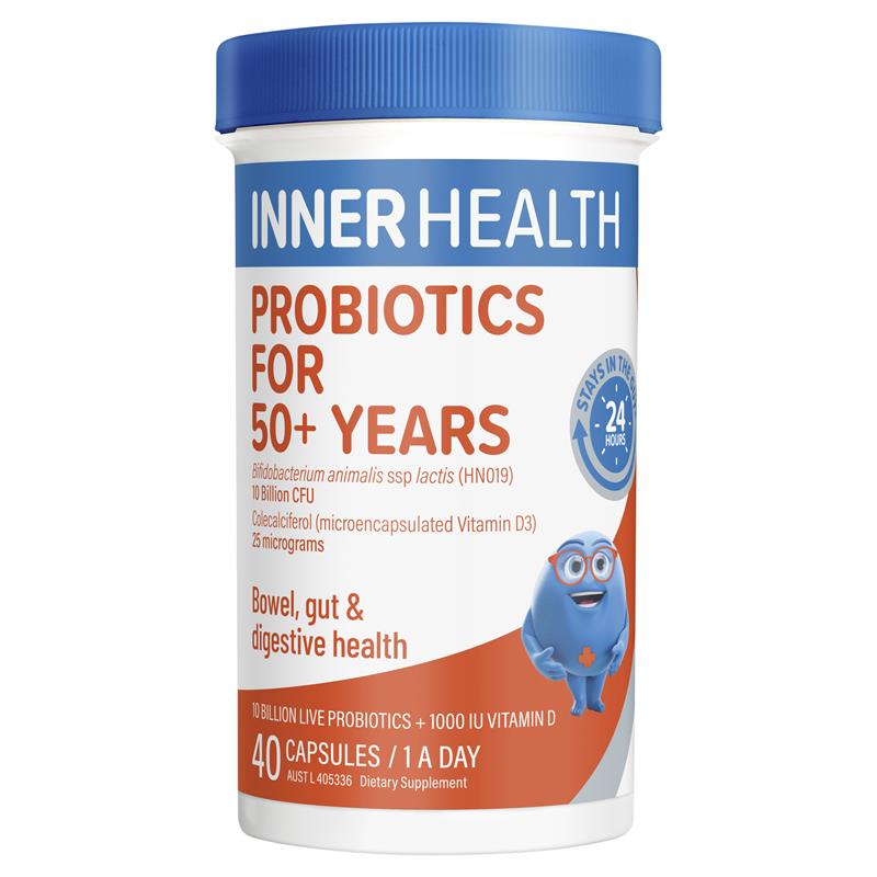 Inner Health Probiotic for 50+ Years 30 Capsules chính hãng Úc
