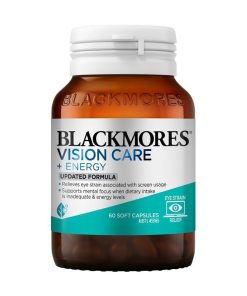 Blackmores Vision Care + Energy 60 Capsules chính hãng Úc