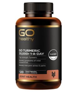 Go Healthy Turmeric 30000+ 1 A Day 120 Vege Capsules Exclusive Size chính hãng Úc