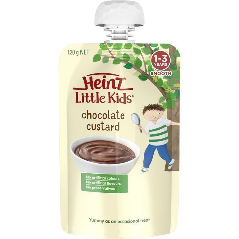 Heinz Little Kids Chocolate Custard 120g chính hãng Úc