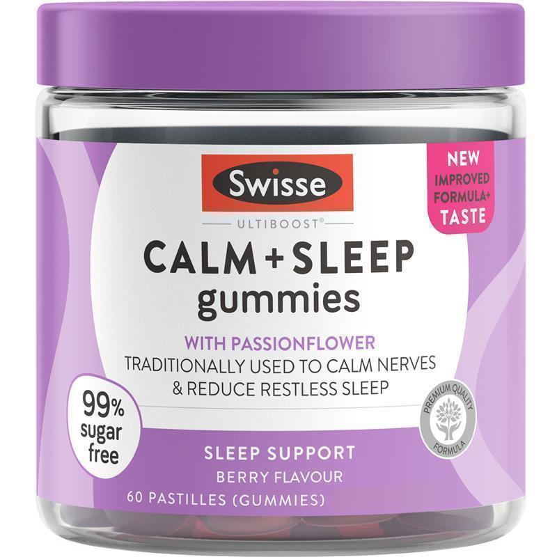Swisse Calm And Sleep Gummies 60 Pack chính hãng Úc