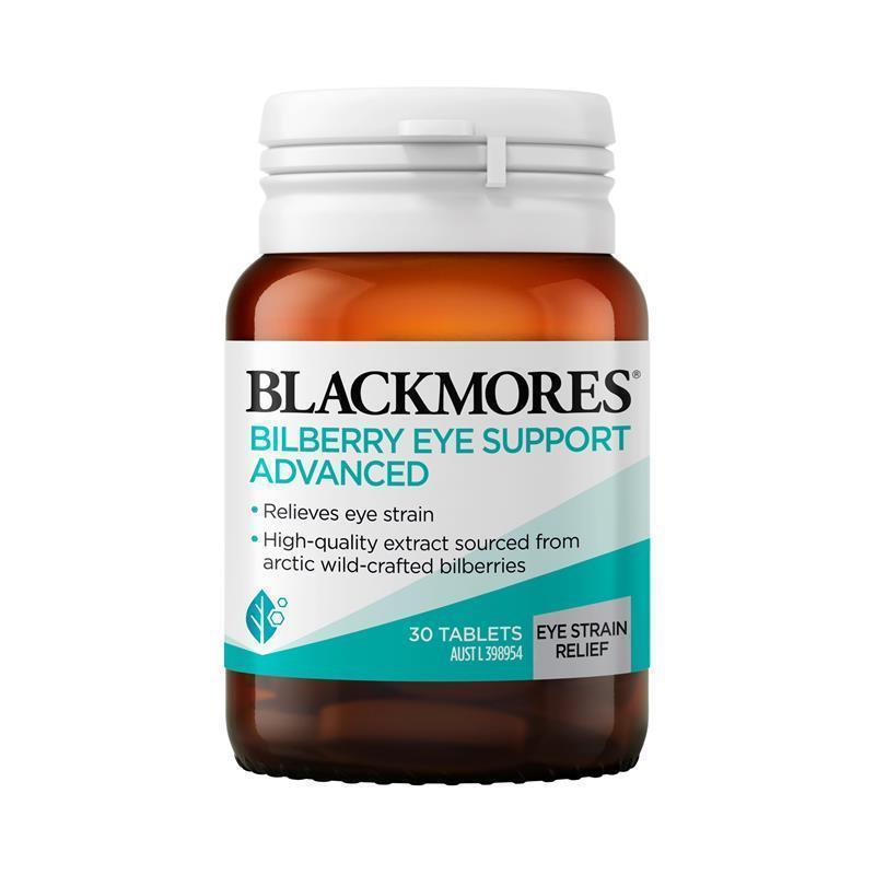Blackmores Bilberry Eye Support Advanced 30 Tablets chính hãng Úc