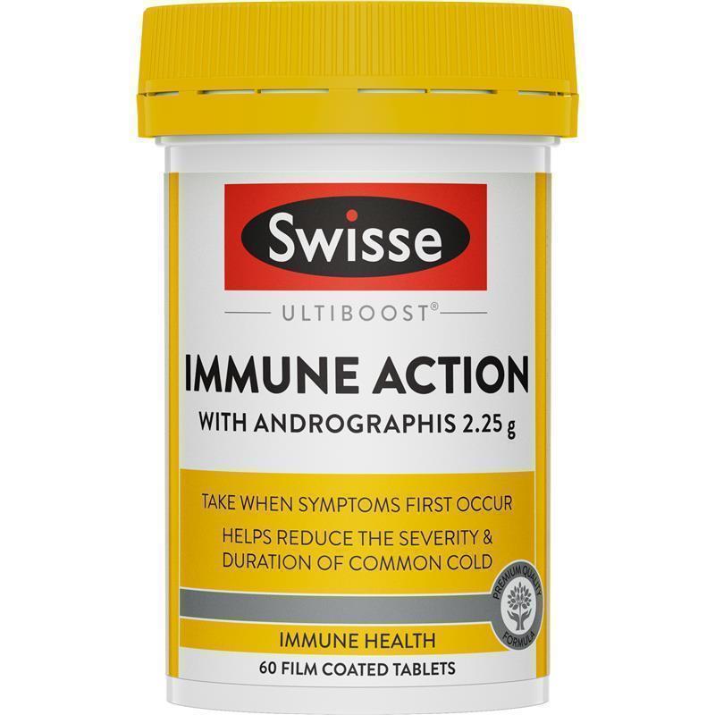 Swisse Immune Action 60 Tablets chính hãng Úc