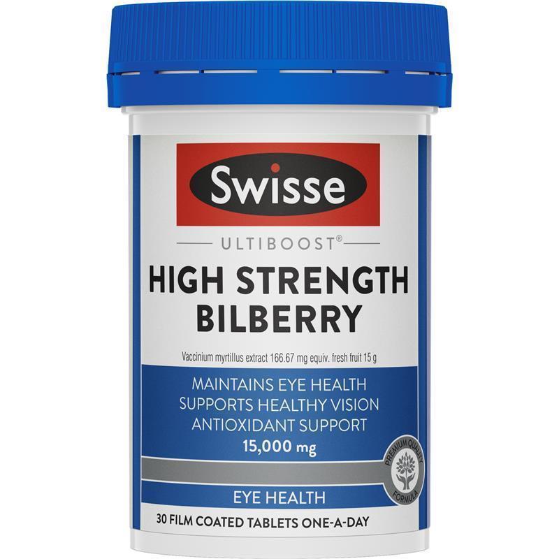 Swisse Ultiboost Bilberry 30 Tablets chính hãng Úc