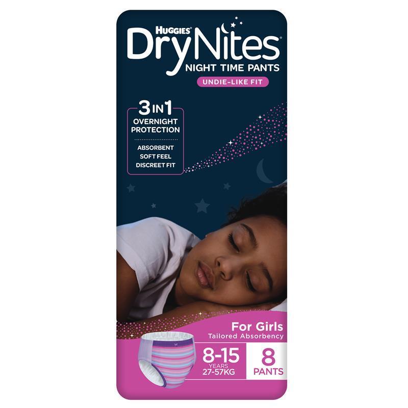 Huggies DryNites Girl 8-15 Years 8 Pack chính hãng Úc