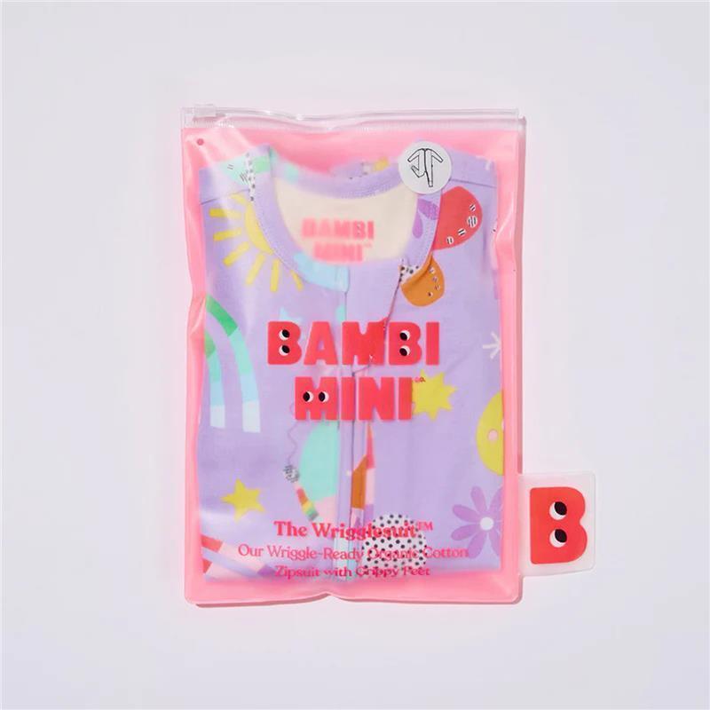Bambi Mini Co. Wrigglesuit 3-6 Months Pastel Lilac chính hãng Úc