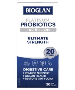 Bioglan Platinum Probiotic 100 Billion 30 Capsules chính hãng Úc