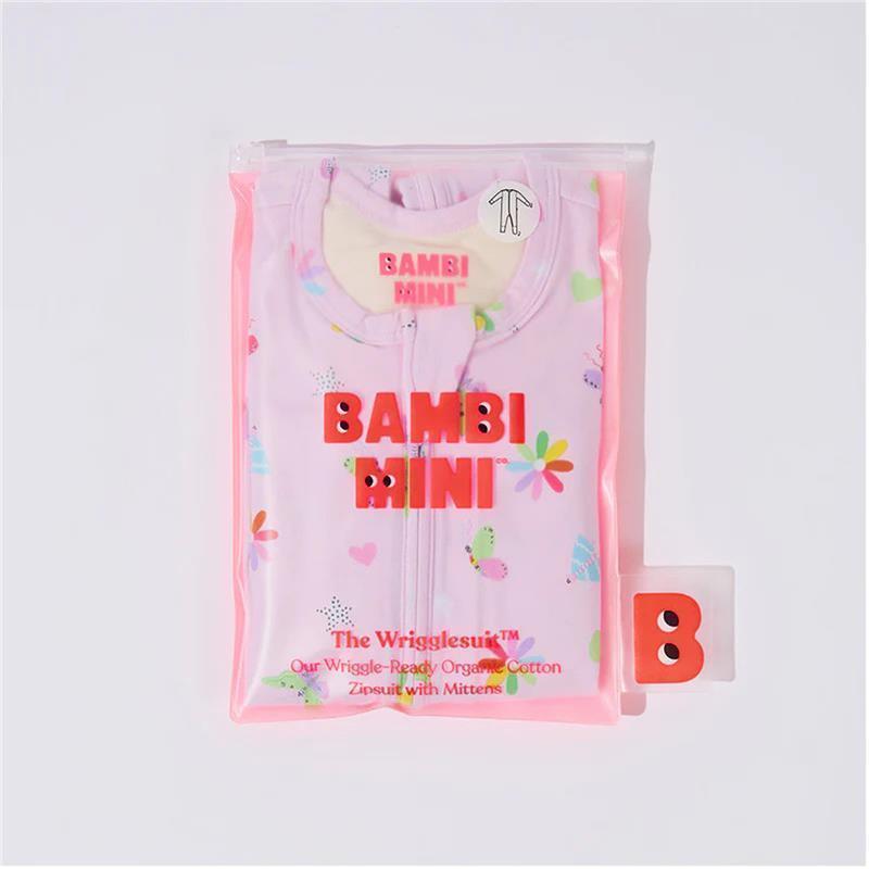 Bambi Mini Co. Wrigglesuit 3-6 Months Pink Festival Bloom chính hãng Úc