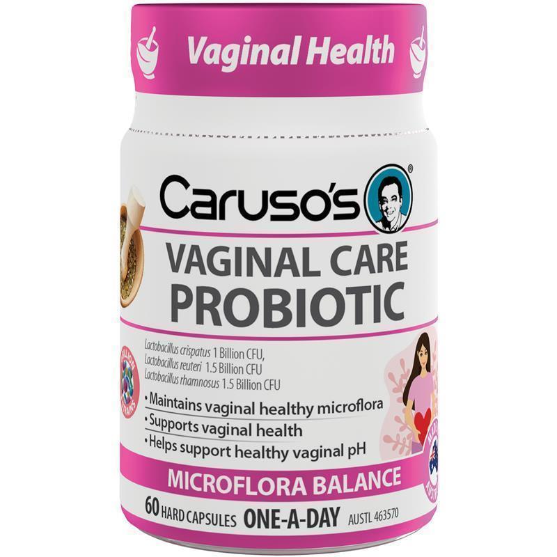 Carusos Probiotic Vaginal Care 60 Capsules chính hãng Úc