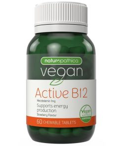 Naturopathica Vegan Active B12 60 Chewable Tablets chính hãng Úc