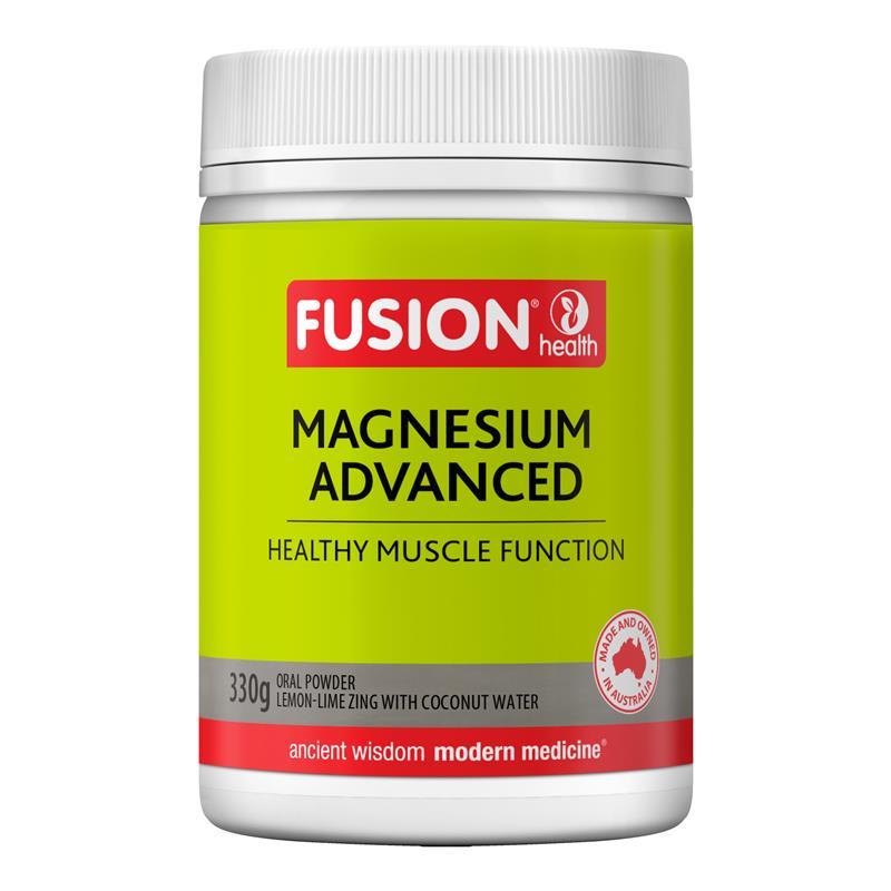 Fusion Magnesium Advanced Powder Lemon-Lime 330g chính hãng Úc
