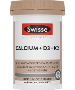 Swisse Ultiboost Calcium + D3 + K2 60 Tablets chính hãng Úc