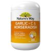 Nature's Way Garlic + C & Horseradish 200 Tablets chính hãng Úc