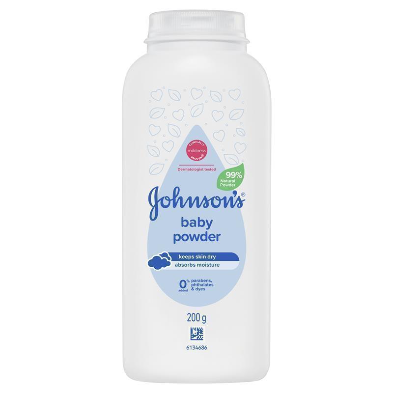 Johnsons Baby Pure Cornstarch Powder 200g chính hãng Úc