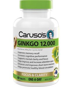 Carusos Ginkgo 12000 60 Tablets chính hãng Úc