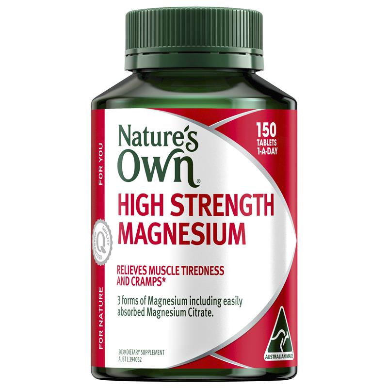Nature's Own High Strength Magnesium 150 Tablets chính hãng Úc