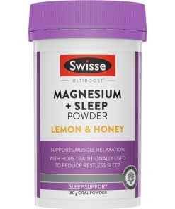 Swisse Magnesium + Sleep Powder 180g chính hãng Úc
