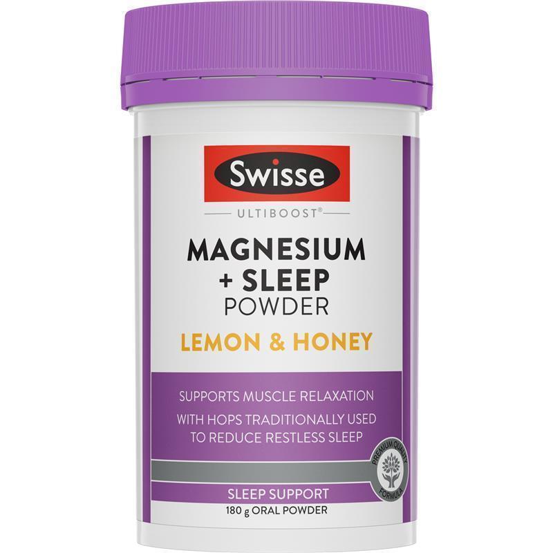 Swisse Magnesium + Sleep Powder 180g chính hãng Úc