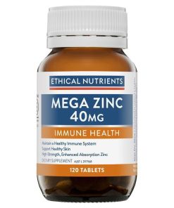 Ethical Nutrients Mega Zinc 40mg 120 Tablets chính hãng Úc