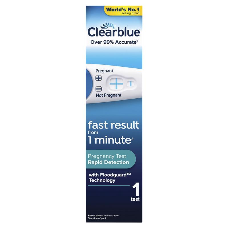 Clearblue Pregnancy Test Rapid Detection 1 Test chính hãng Úc