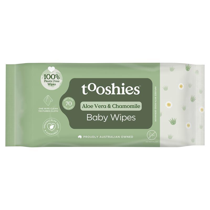 Tooshies Baby Wipes Aloe Vera & Chamomile 70 Pack chính hãng Úc