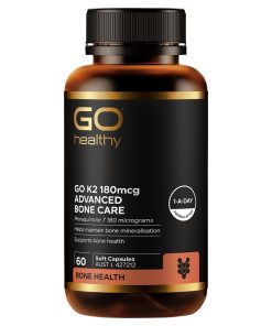 Go Healthy K2 180mcg Advanced Bone Care 60 Soft Capsules Exclusive Size chính hãng Úc