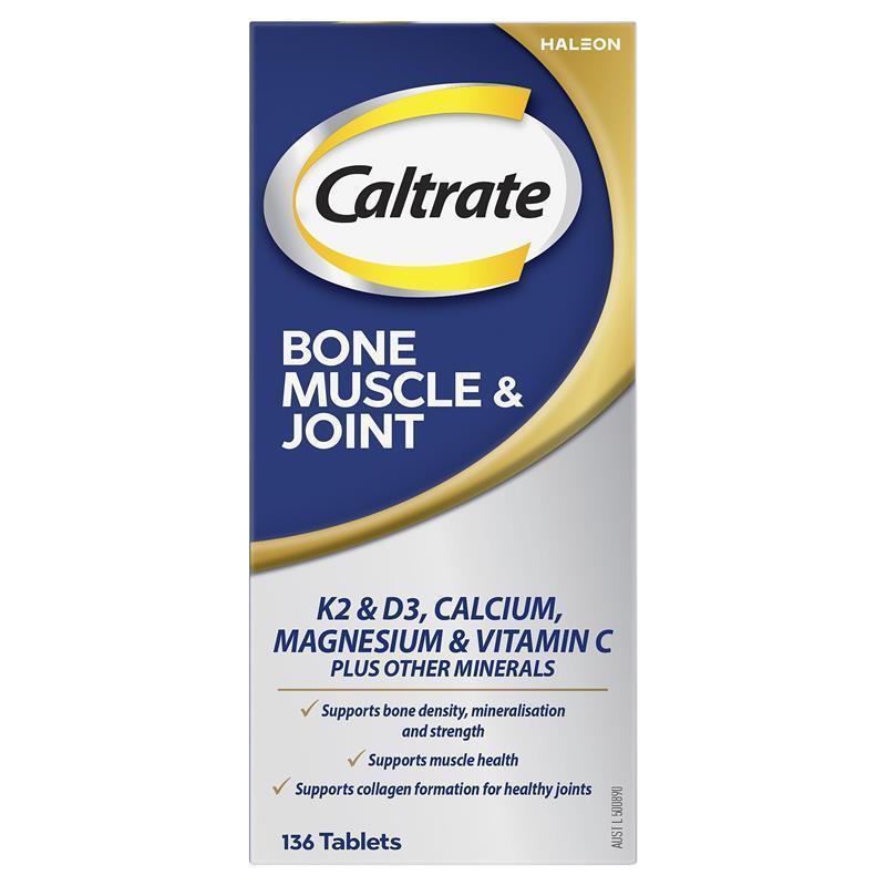Caltrate Bone Muscle Joint 136 Tablets Exclusive Size chính hãng Úc