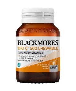 Blackmores Bio C 500mg 50 Chewable Tablets chính hãng Úc