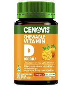 Cenovis Vitamin D 1000IU Chewable 90 Tablets chính hãng Úc