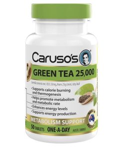 Carusos One a Day Green Tea 50 Tablets chính hãng Úc