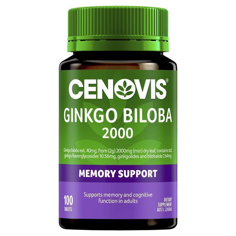 Cenovis Ginkgo Biloba 2000 100 Tablets chính hãng Úc