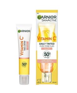 Garnier Vitamin C Glow Daily Tinted Eventone Fluid SPF 50+ 40ml chính hãng Úc