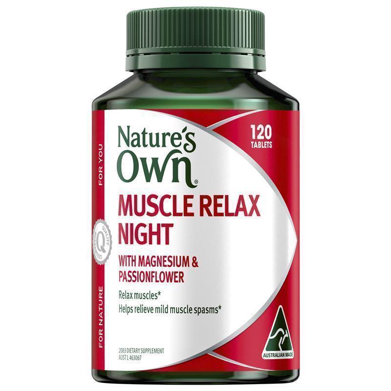 Nature's Own Muscle Relax Night 120 Tablets chính hãng Úc