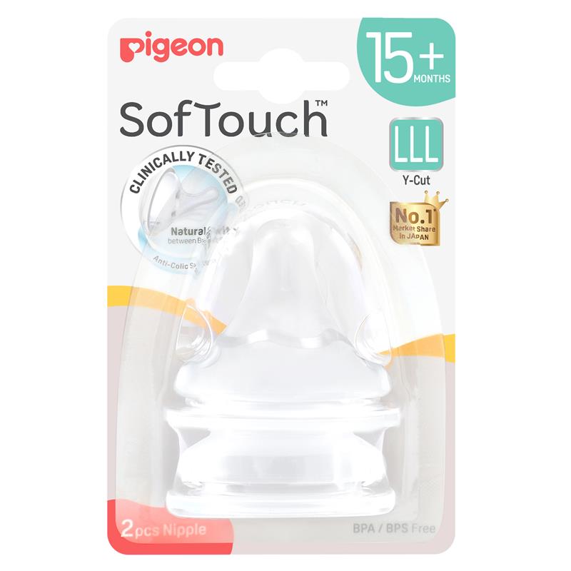Pigeon SofTouch Teat LLL 2Pack chính hãng Úc
