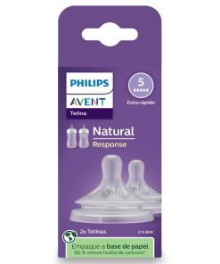 Avent Natural Response Teats 6 month+ Flow 5 2 Pack chính hãng Úc
