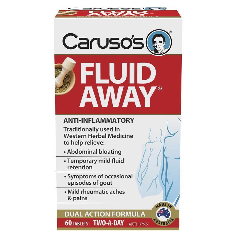 Carusos Fluid Away 60 Tablets chính hãng Úc