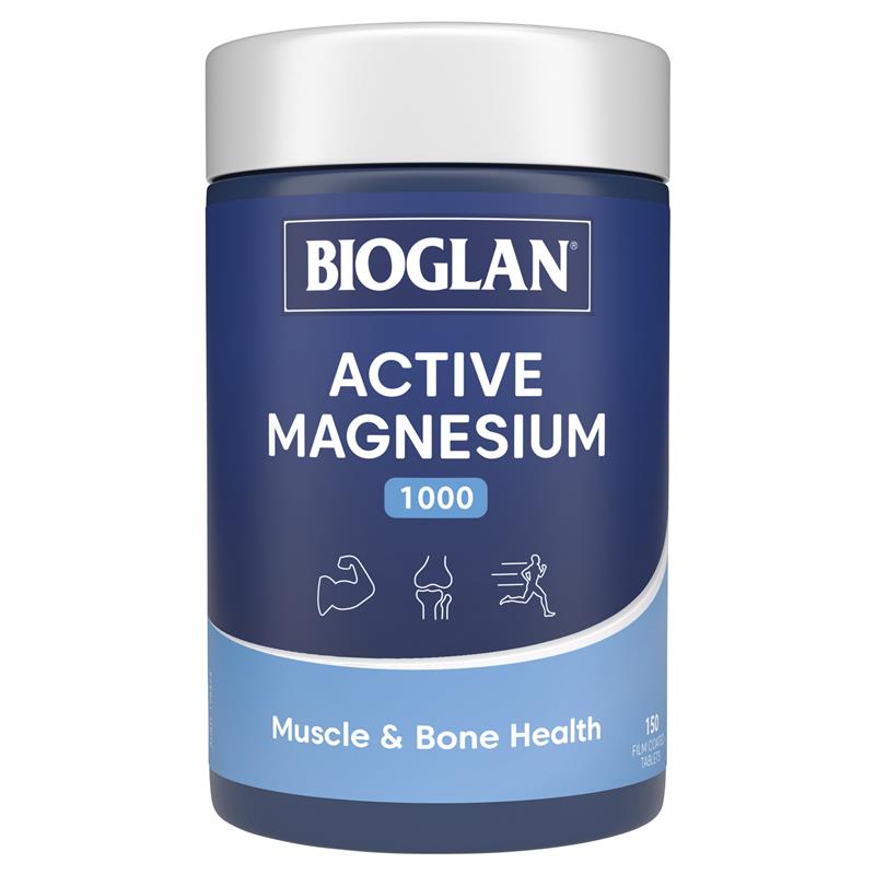 Bioglan Active Magnesium 1000mg 150 Tablets chính hãng Úc