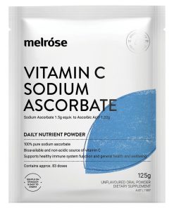 Melrose Vitamin C + Sodium Ascorbate 125g Powder chính hãng Úc