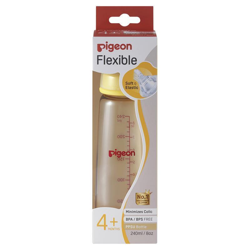 Pigeon Flexible Peristaltic PPSU Bottle 240ml chính hãng Úc