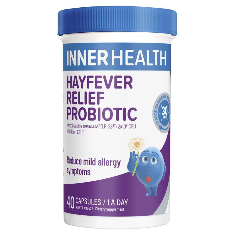 Inner Health Hayfever Relief Probiotic 40 Capsules chính hãng Úc