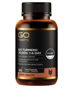 GO Healthy Turmeric 30000+ 1-A-DAY 60 Hard Vege Capsules chính hãng Úc