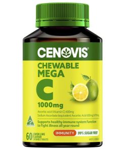 Cenovis Chewable Mega Vitamin C 1000mg Lemon Lime 60 Tablets chính hãng Úc