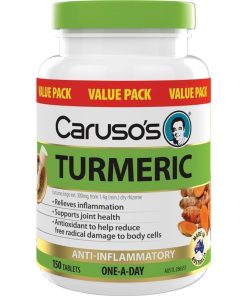 Carusos One a Day Turmeric 150 Tablets chính hãng Úc