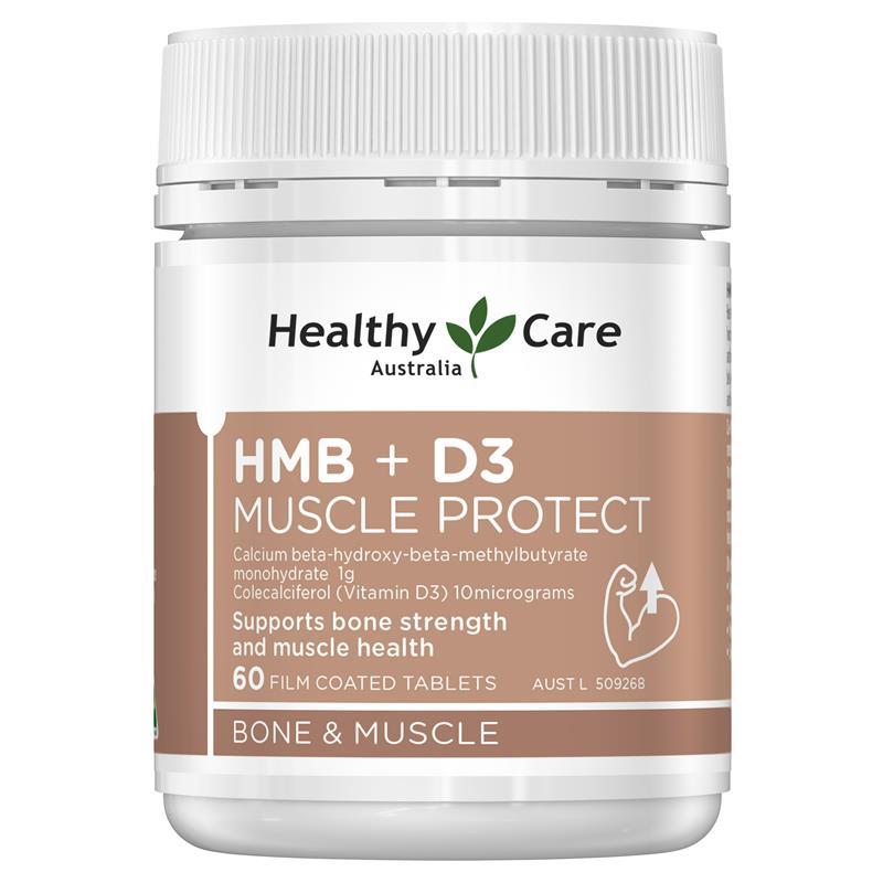 Healthy Care HMB + D3 Muscle Protect 60 Tablets chính hãng Úc