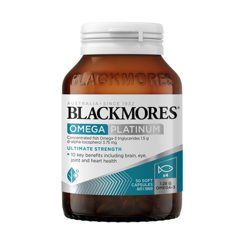 Blackmores Omega Platinum 50 Capsules chính hãng Úc