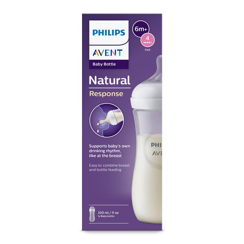 Avent Natural Response Feeding Bottle 330ml chính hãng Úc